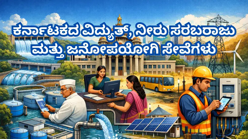 Karnataka electricity, water supply, and utility services