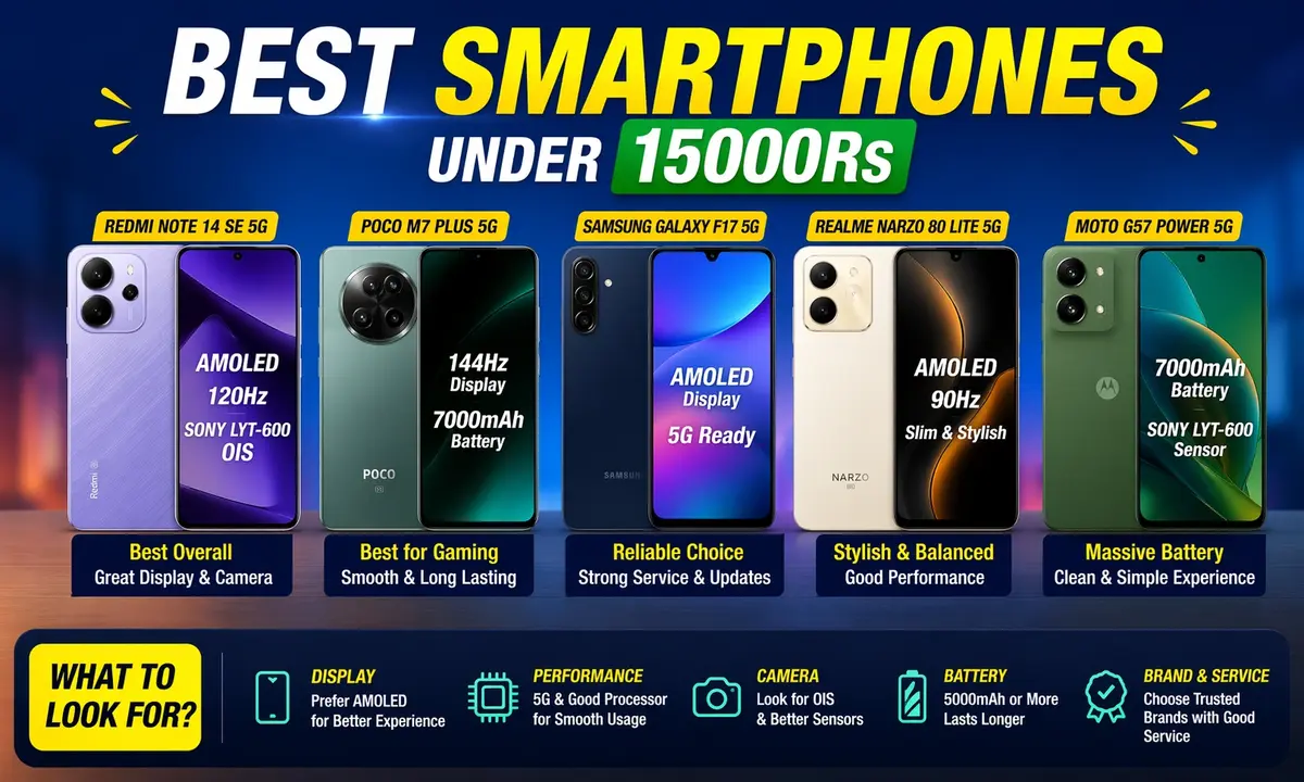 Best Smartphones under 15000Rs