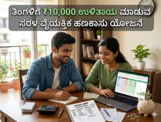 10000 per month personal-savings-plan kannada